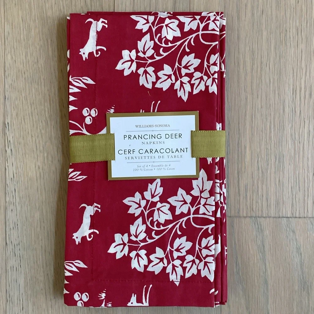 Prancing Deer Napkins - Williams Sonoma